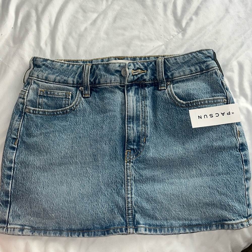 Pacsun jean mini skirt.